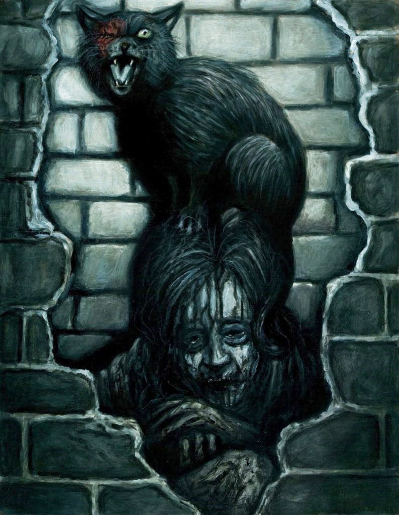 5 Pared Gato y Esposa Edgar Allan Poe El Gato Negro.jpg