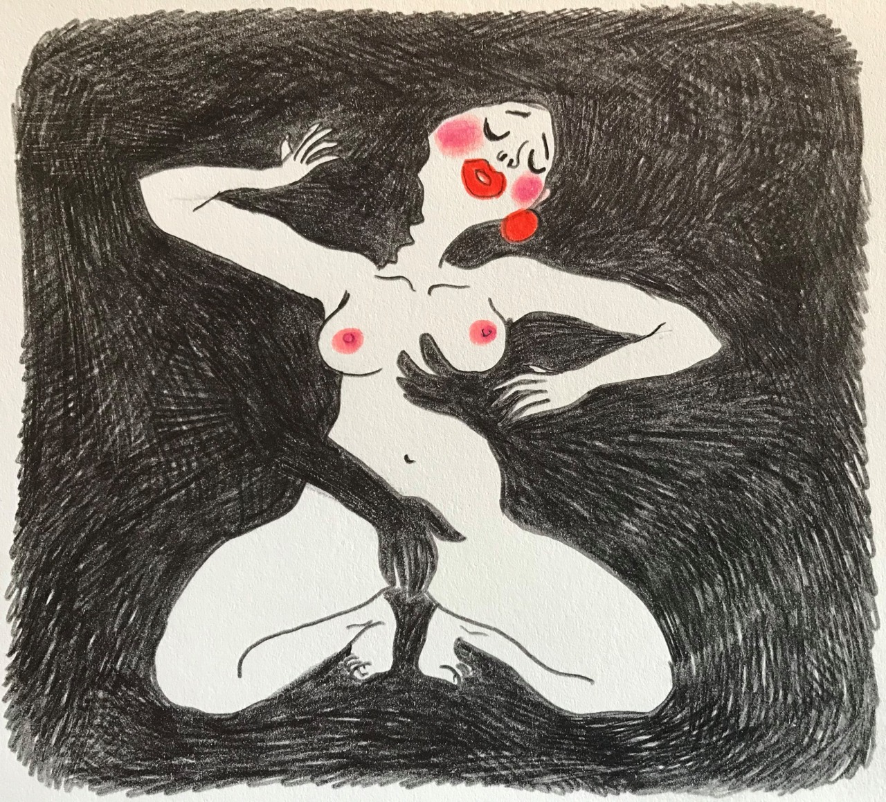 Benjamin Chaud (French, _1975). Les classiques de la littérature érotique_ Le Rouge et le Noir..jpg