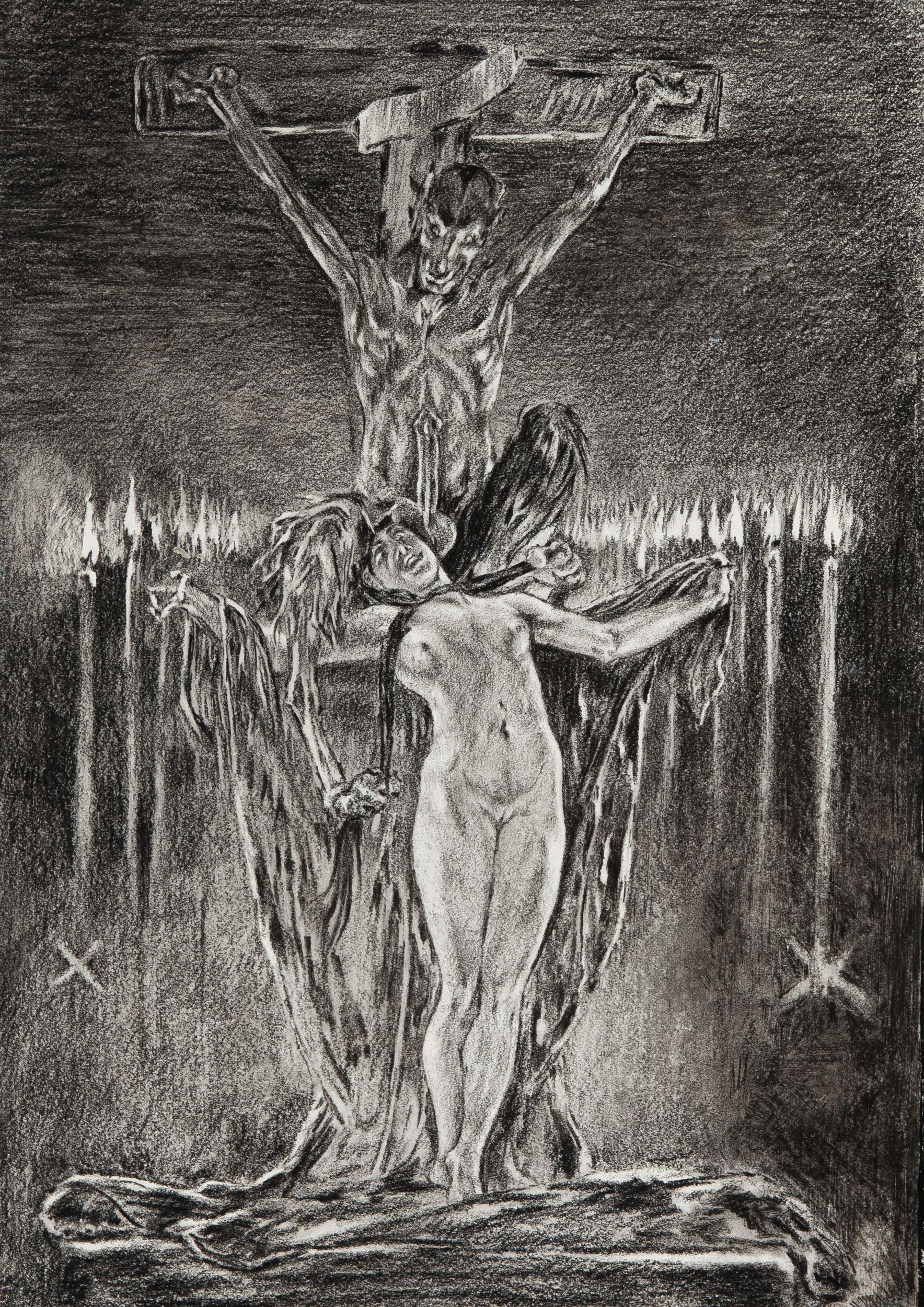 Félicien Rops Les sataniques - le calvaire 1882.jpg