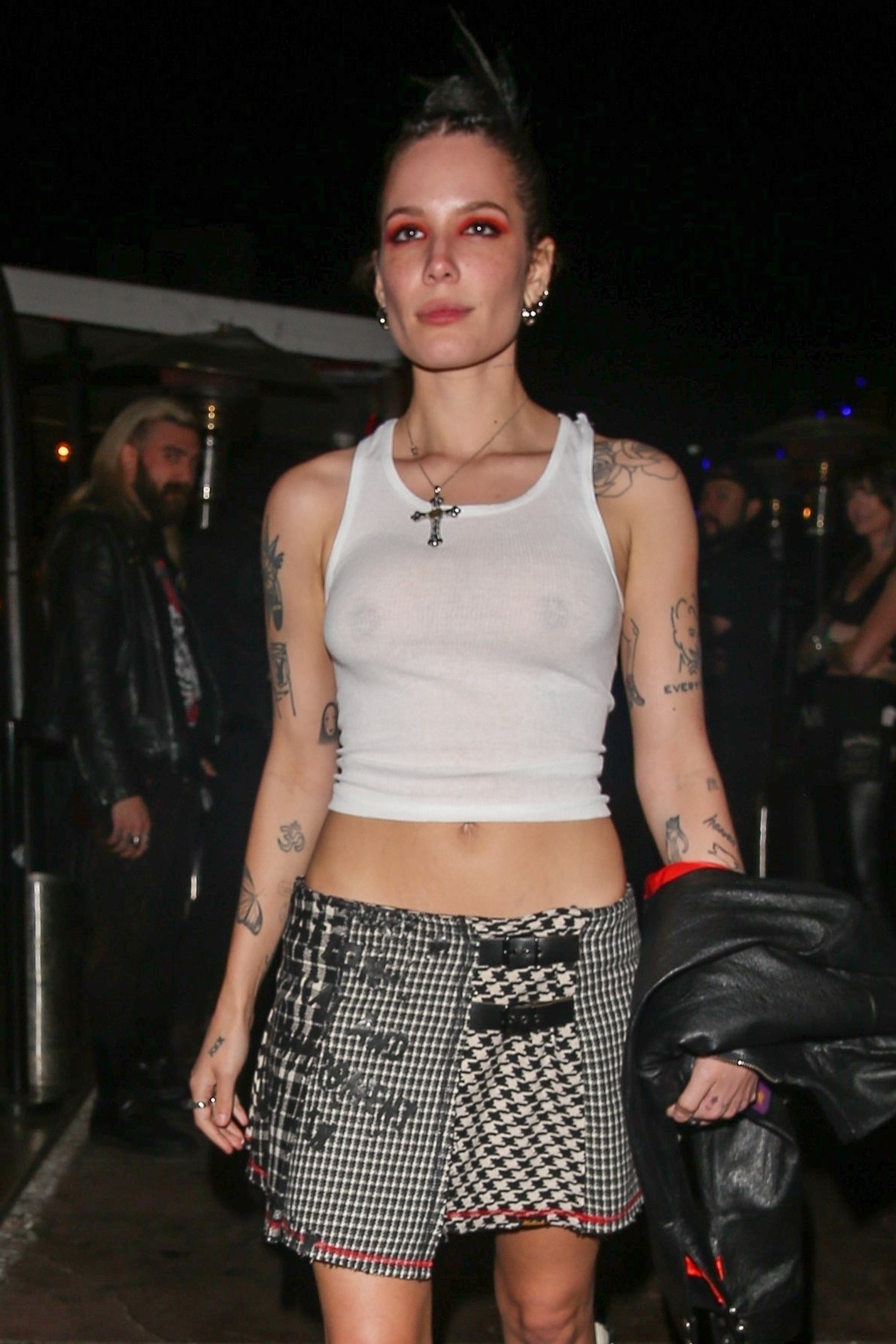 Halsey - goes braless for a night out at the Rainbow Bar  (1).jpg