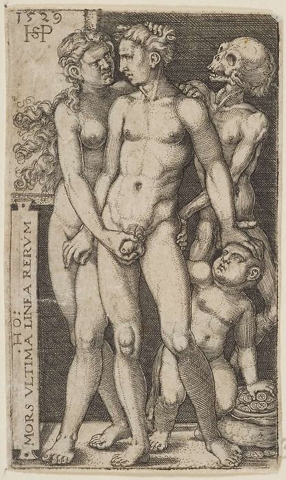 Hans Sebald Beham, Death and the Indecent Pair 1529.jpg