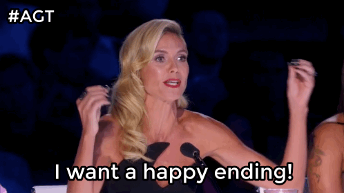 heidi klum hapy ending.gif