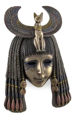 Máscara Diosa Egipcia Con Bastet Figura Mitología Gato.jpg