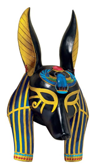 Máscara Egipcias 🎭 -  Toscano Máscara de dioses egipcios antiguos, Anubis..png