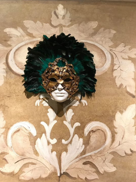 Máscara veneciana máscara de pluma barroca 🎭.png