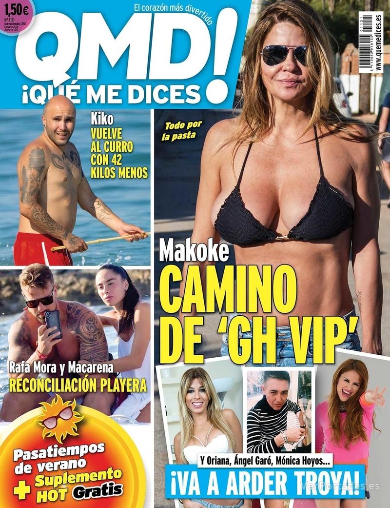 Makoke en la portada de la revista Que me dices.jpg