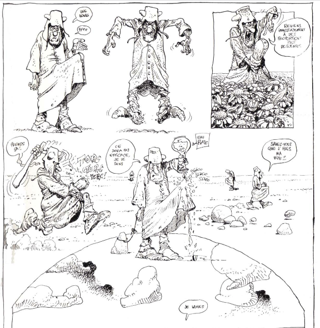 Moebius-Le bandard fou BN pag 1.png