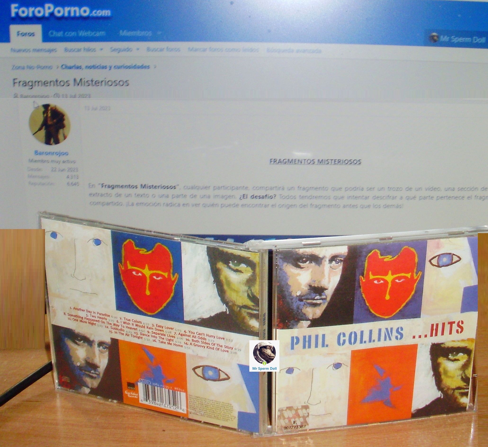 Phil Collins Hits Mi Album Mr Sperm Doll.JPG
