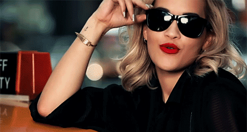 Rita Ora - Black Glasses.gif
