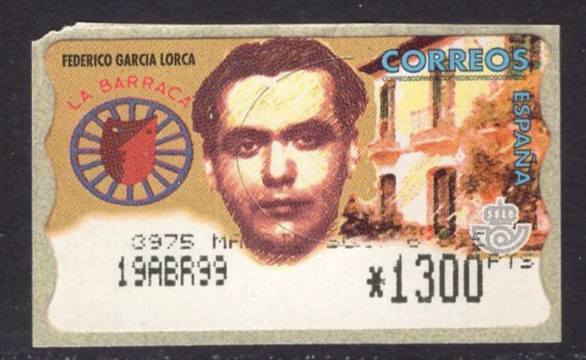 Sello 1998 Federico Garcia Lorca Federico Garcia Lorca.jpg