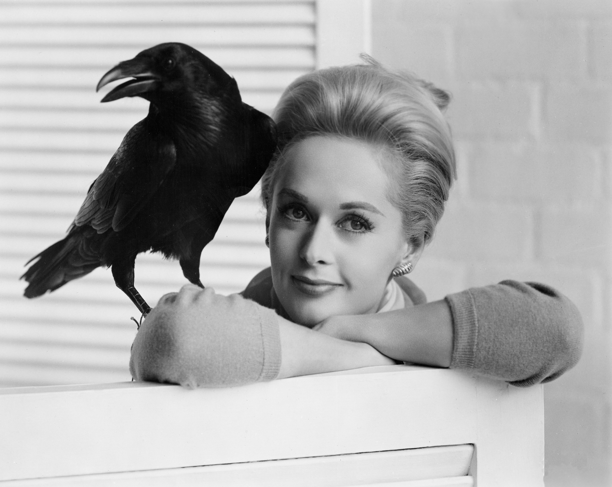 Tippi Hedren y un lindo pajarito.jpg