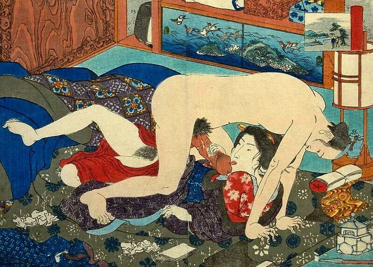 Very Rare Shunga Design – Oral Sex - Utagawa Kuniyoshi -swallows-erotic-art.jpg